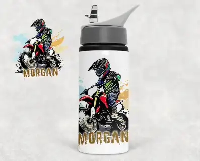 Personalised Motocross Water bottle