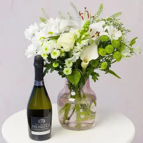 Casablanc and Prosecco Gift Birthday flower gifts