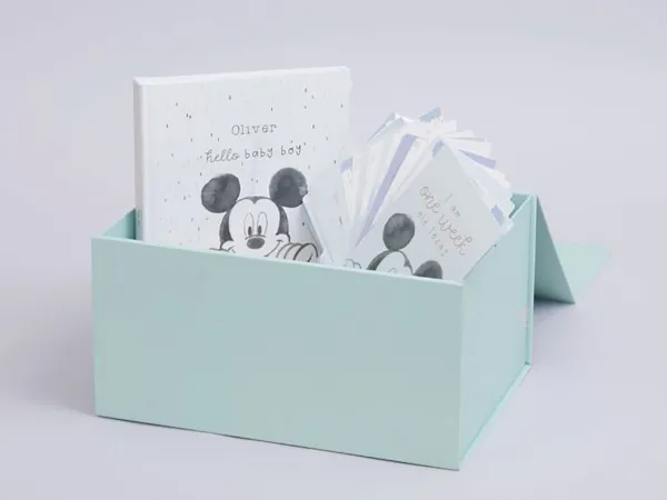 Personalised Disney Mickey Mouse Baby Memories Set - Gifts for Baby Shower
