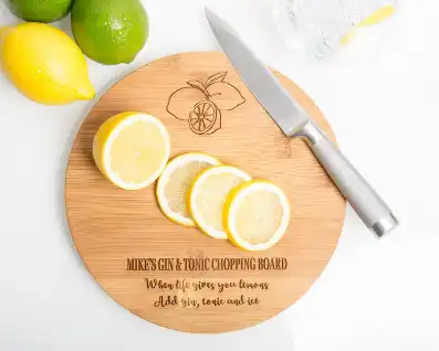 Personalised G&T Chopping Board