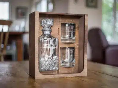 Personalized Whiskey Decanter Set.
