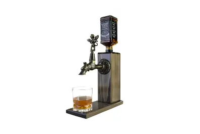 Personalized Embossed Named Wooden Whiskey Dispenser