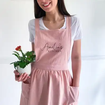 Personalised Cooking Linen Apron